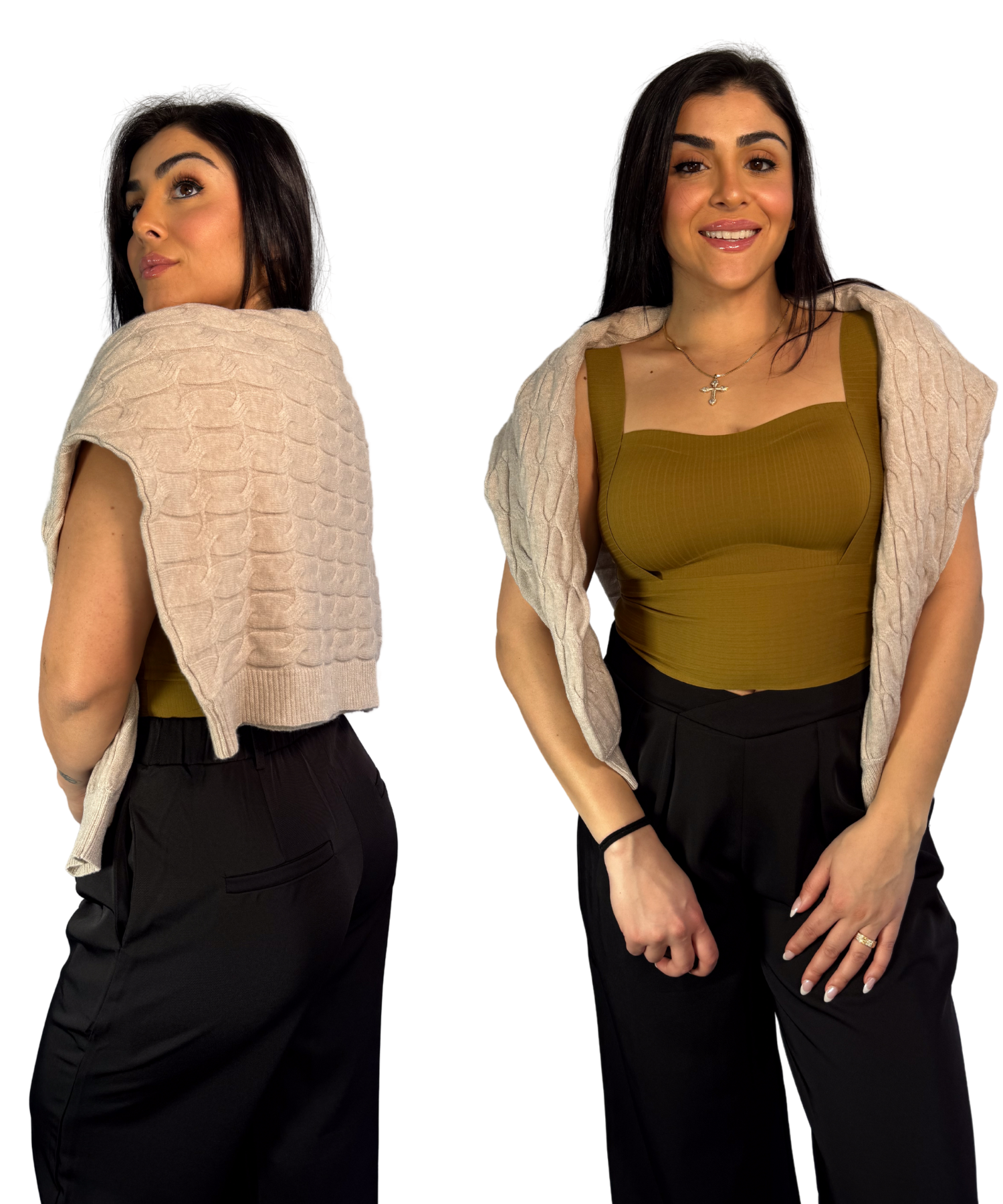 Cable Knit Oat Sweater