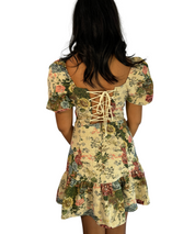 Floral Puff Sleeve Mini